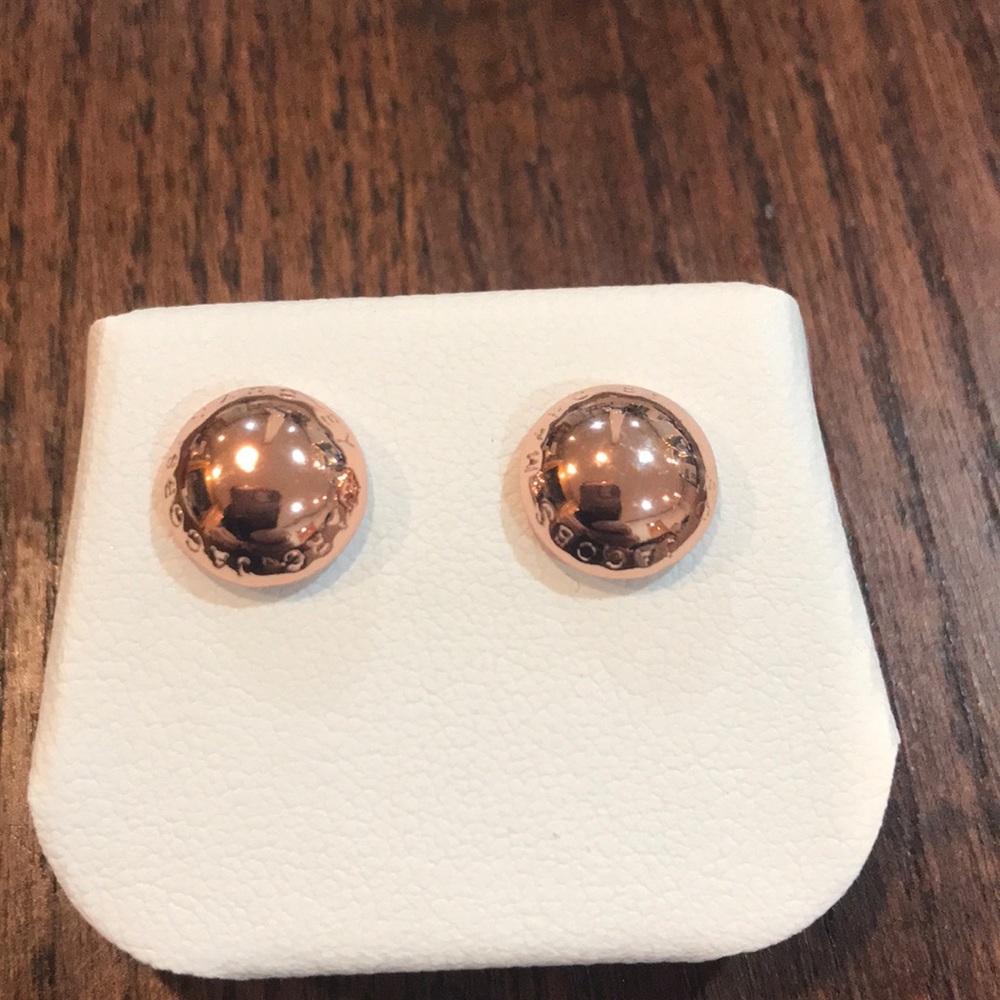 Marc by Marc Jacobs Rose Gold Stud Earrings